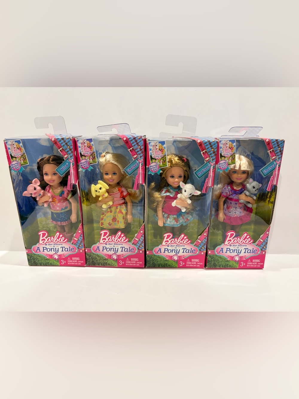 Barbie & Her Sisters in a "Pony Tale" dolls - lot of 4